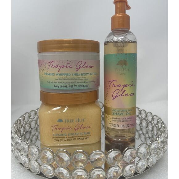 3~Piece Tree Hut Tropic Glow Firming Whipped Shea Butter, Sugar Scrub & Oil - Picture 4 of 4